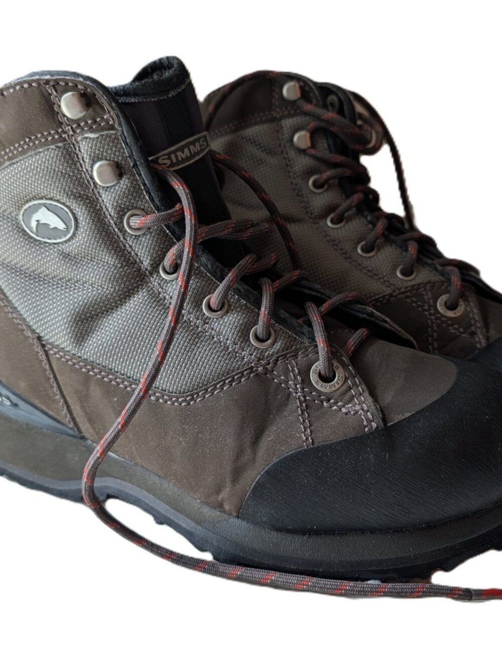 Sturdy Sims Wading Boots – Gray/Brown, Excellent Condition